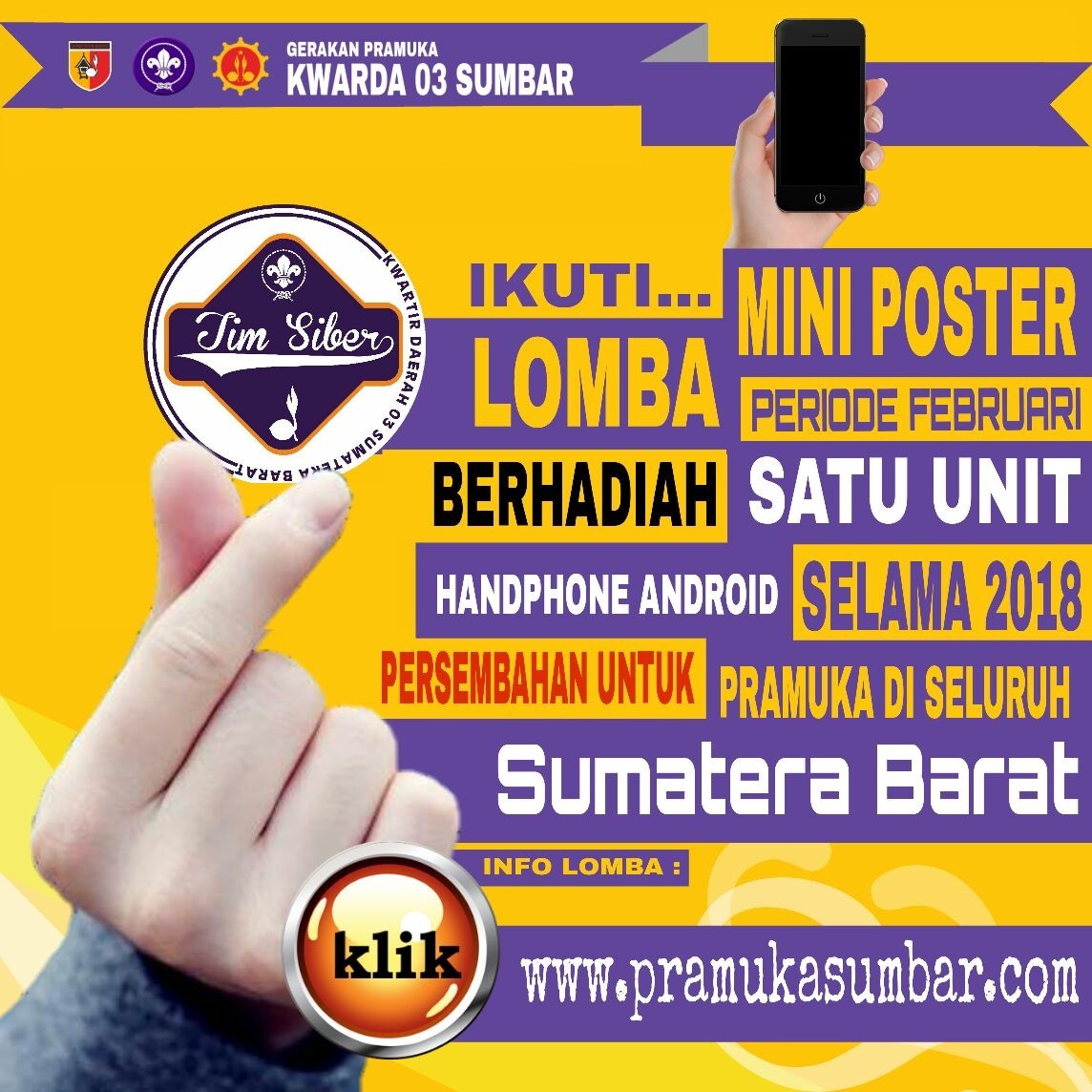 Ikuti Lomba Membuat Mini Poster Atau Meme Pramuka